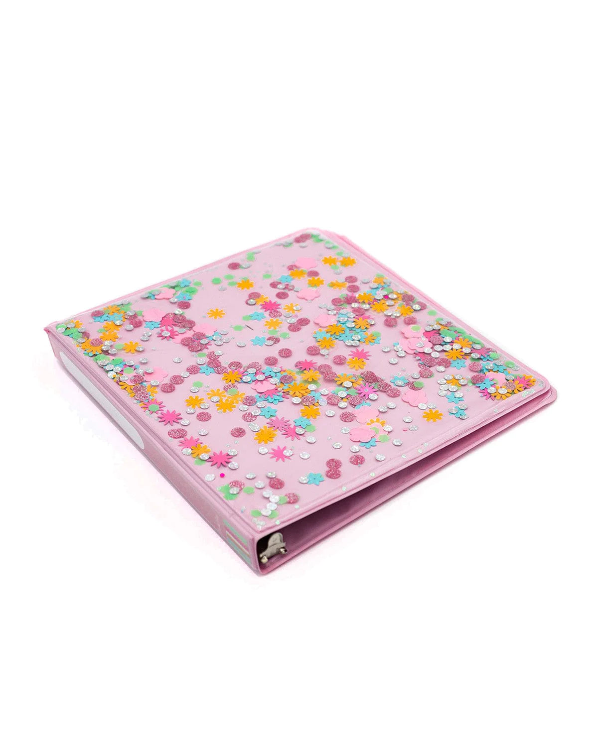 FLOWER CONFETTI 3-RING BINDER