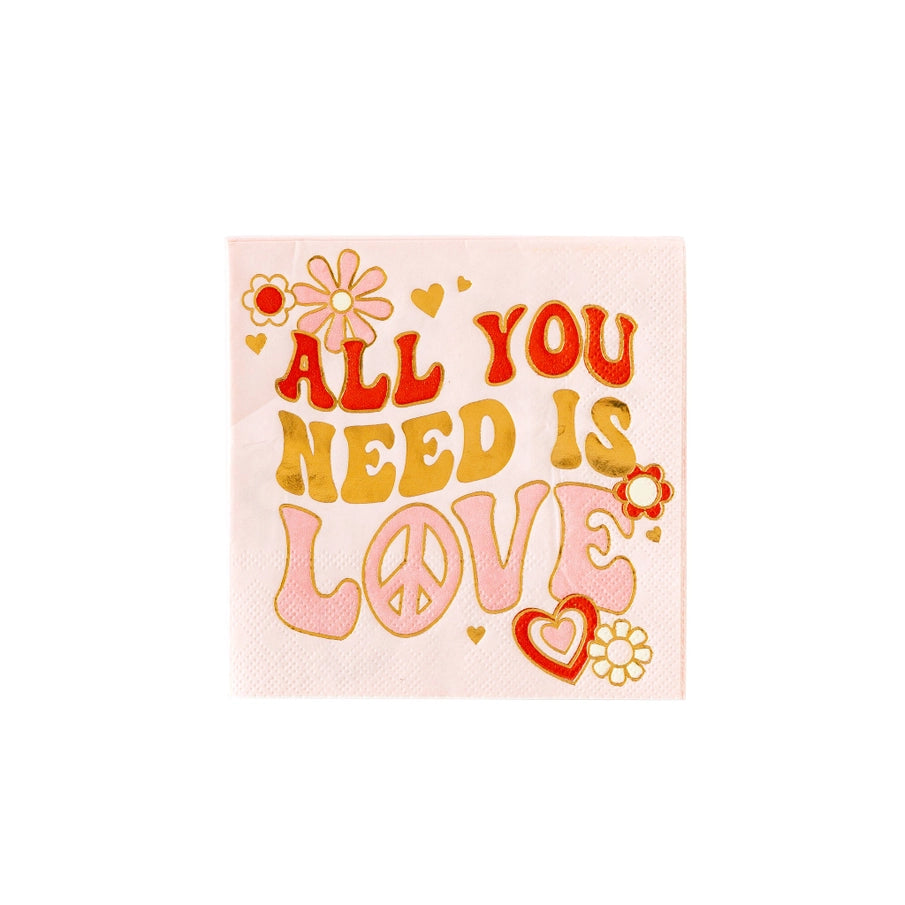 ALL YOU NEED IS LOVE NAPKIN