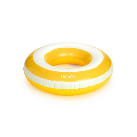 Mellow Yellow Striped Tube Float