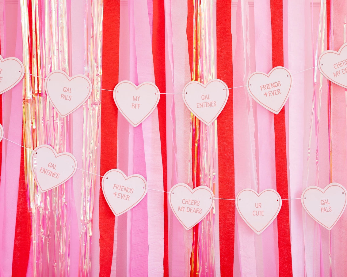 CHIPBOARD HEART BANNER