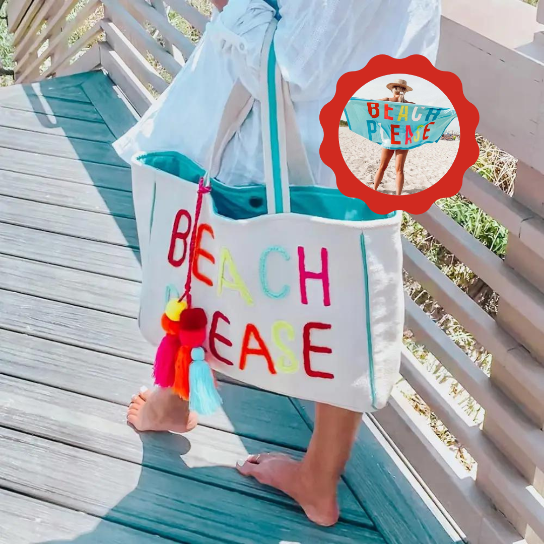 Beach Please Bundle (Tote Bag & Beach Towel)