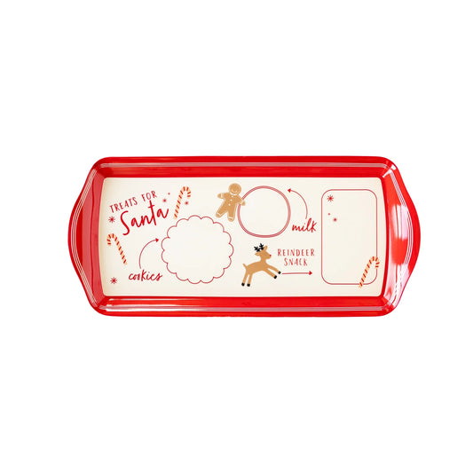 BELIEVE SANTA COOKIE MINI MELAMINE TRAY