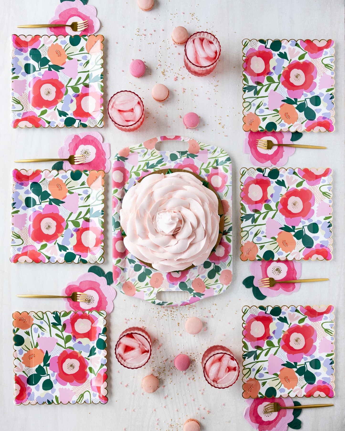 FLORAL PAPER PLATE