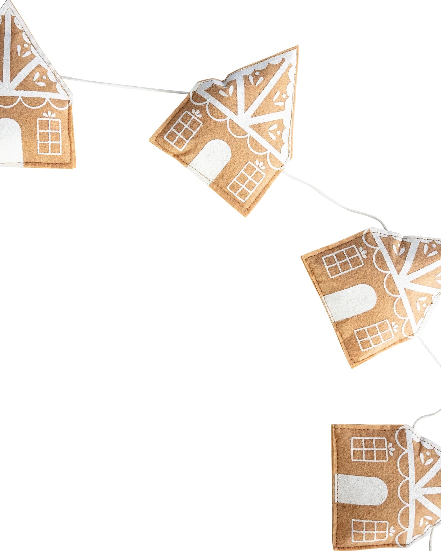 GINGERBREAD FELT GINGERBREAD HOUSE BANNER