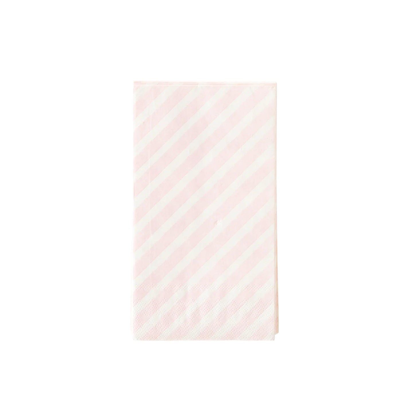 GINGERBREAD PINK STRIPE PAPER DINNER NAPKIN