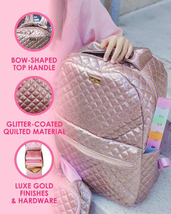 (50% OFF) GLITTER PARTY BACKPACK AND LUNCH BAG BUNDLE