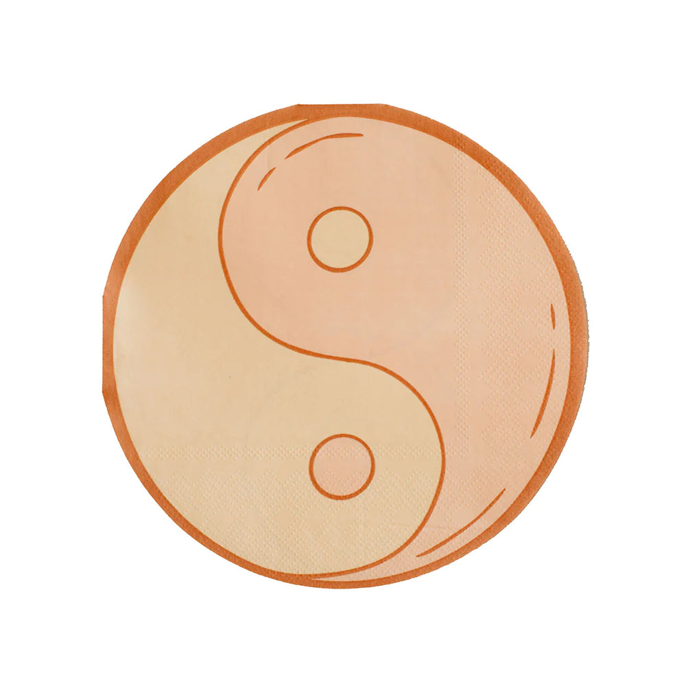 PEACE & LOVE YIN-YANG LUNCH NAPKINS 16CT