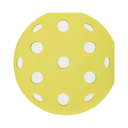 PICKLEBALL SHAPED PAPER COCKTAIL NAPKIN