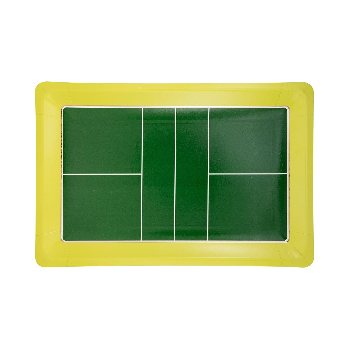 PICKLEBALL COURT SHAPED PAPER PLATE