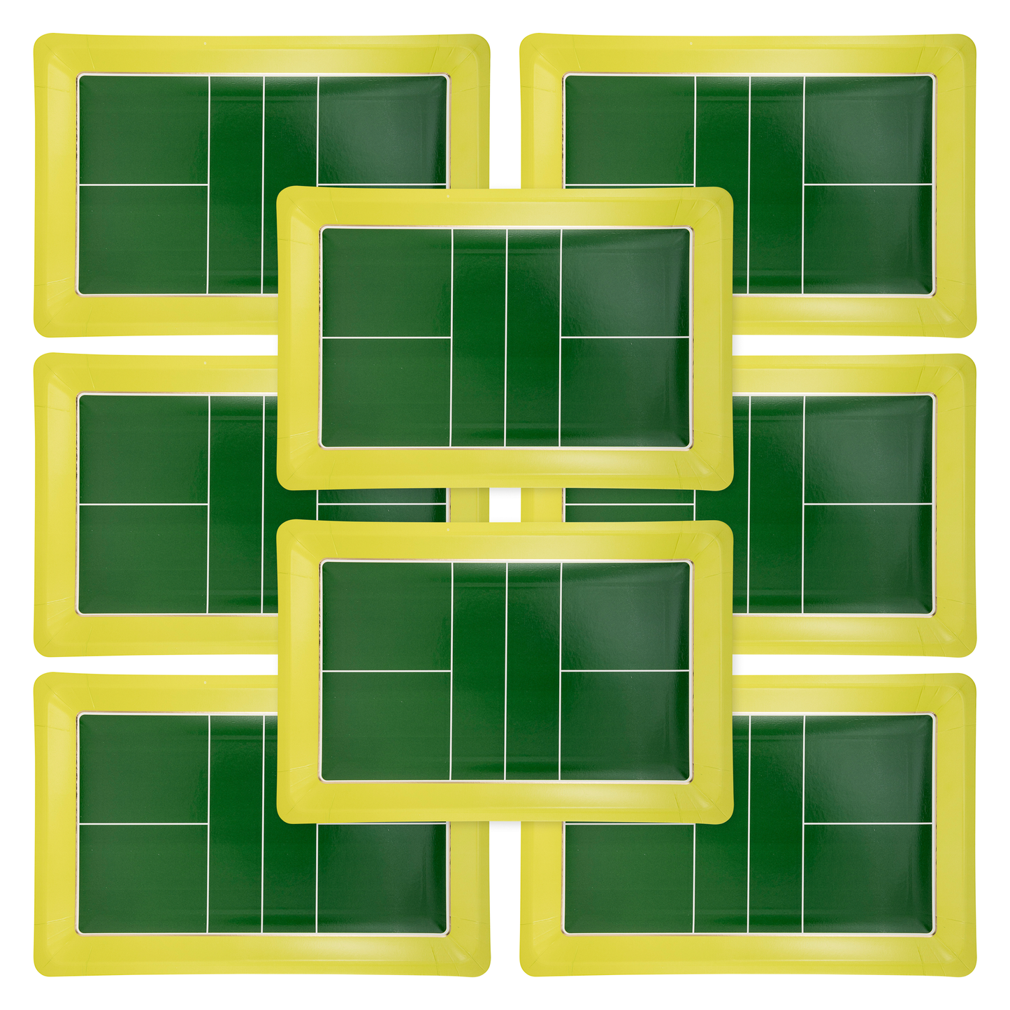 PICKLEBALL COURT SHAPED PAPER PLATE