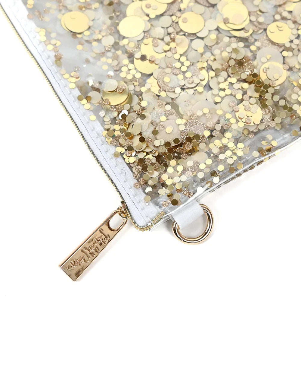 GOLD CONFETTI EVERYTHING POUCH