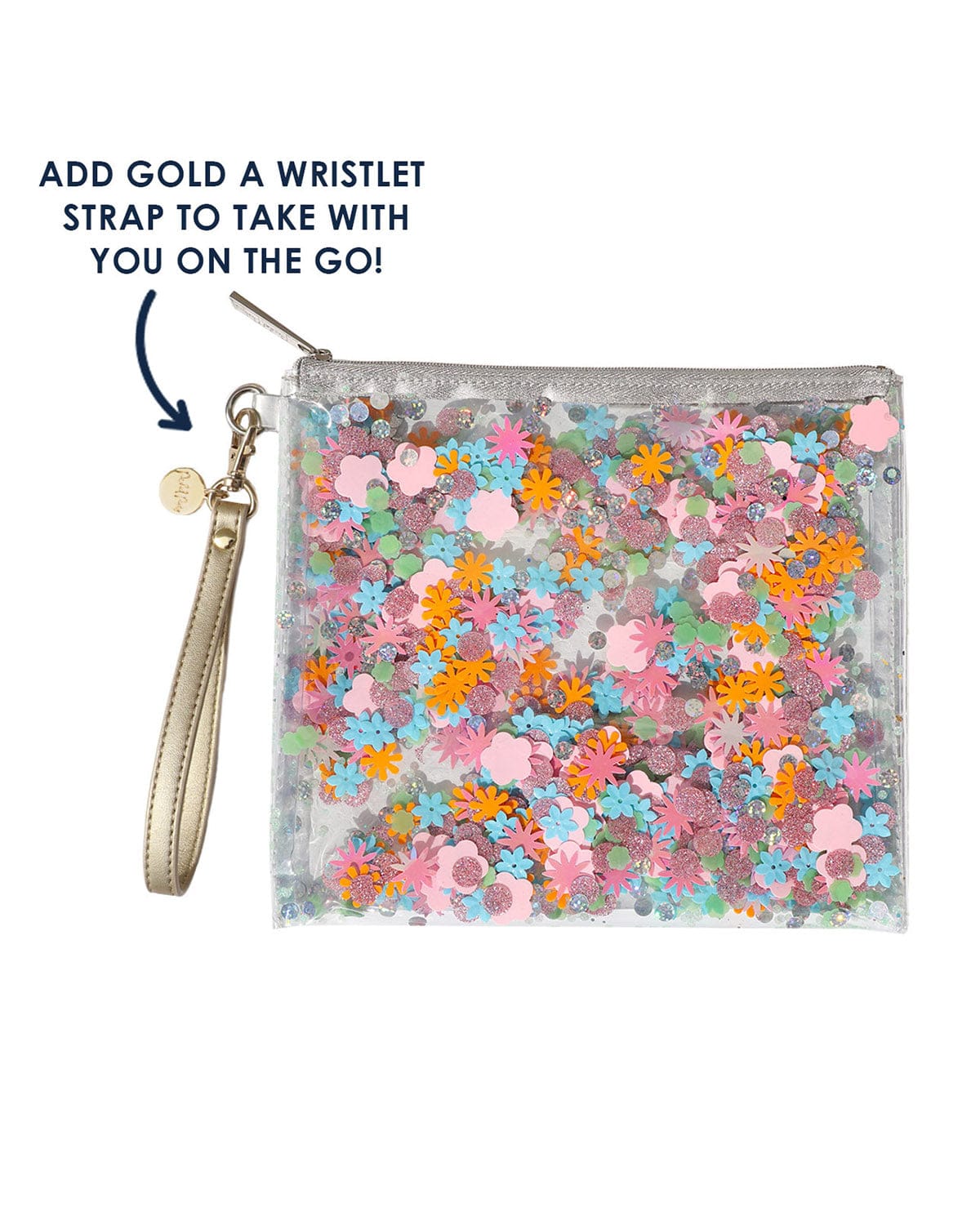 FLOWER CONFETTI EVERYTHING POUCH