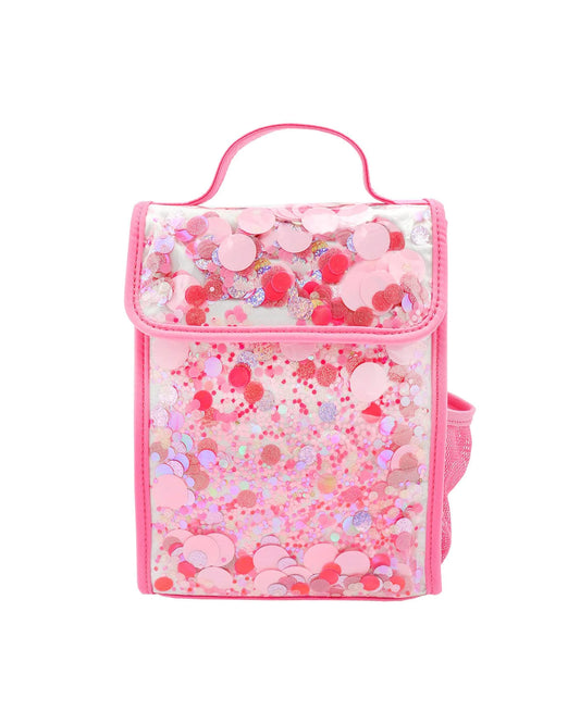 PINK PARTY CONFETTI INSULATED LUNCHBOX