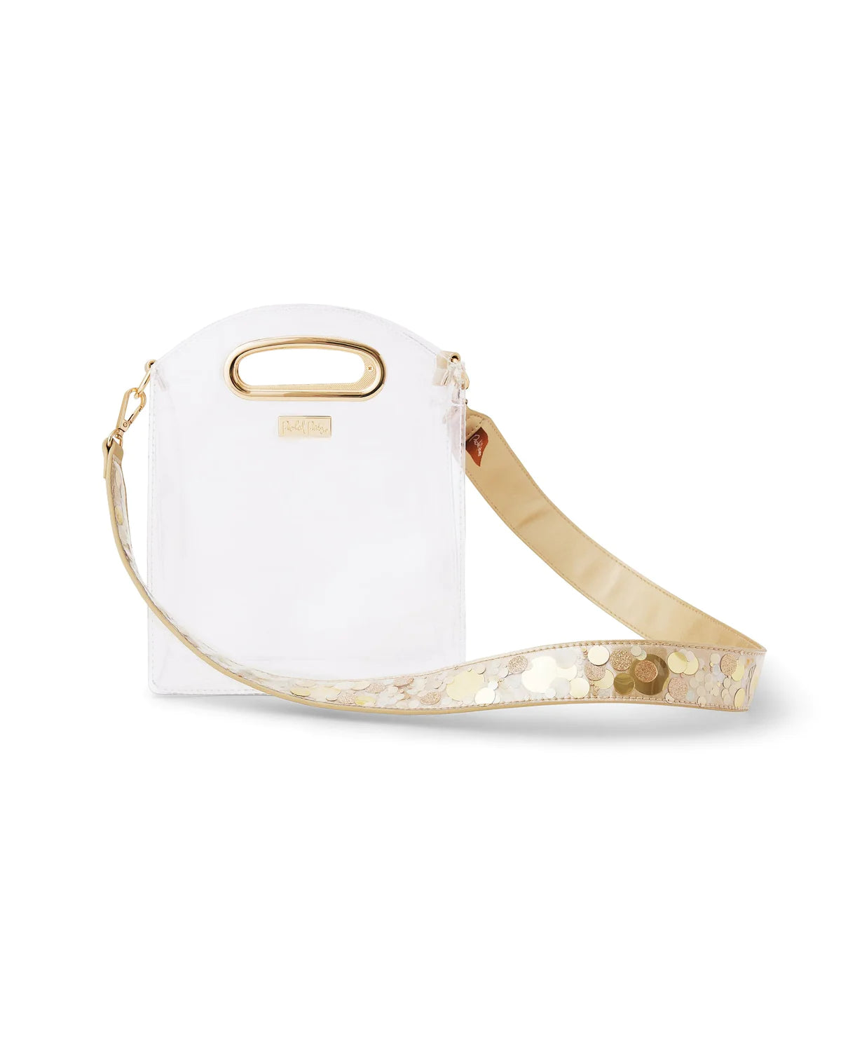 GOLD CONFETTI REMOVABLE PURSE STRAP ATTACHMENT