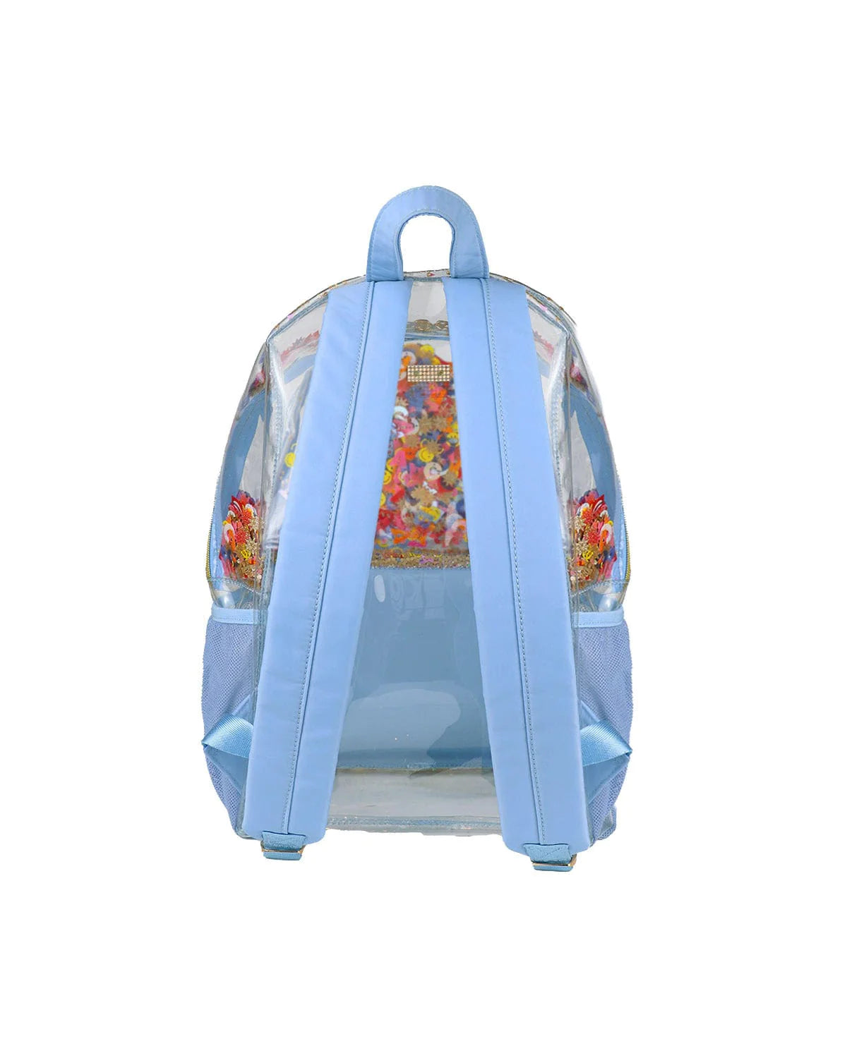 LITTLE LETTERS CONFETTI CLEAR BACKPACK