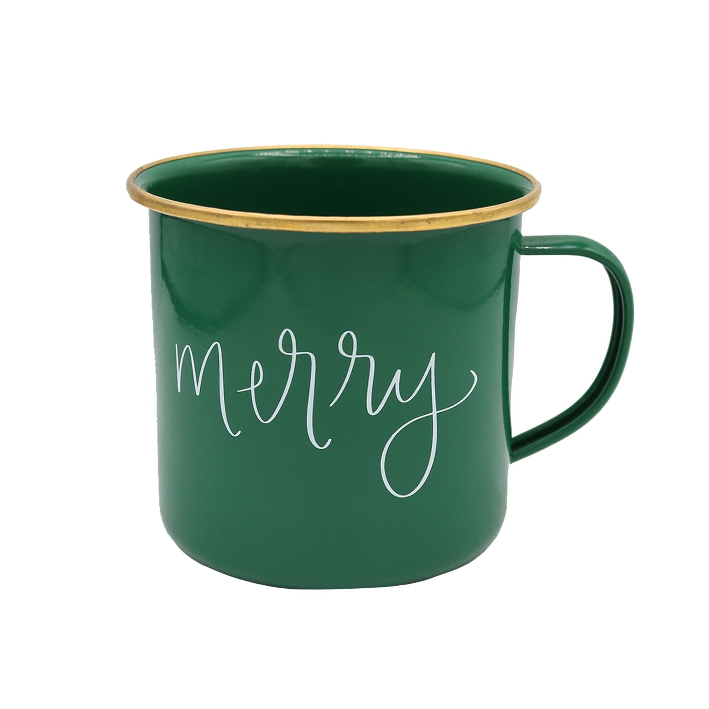 MERRY - GREEN CAMPFIRE COFFEE MUG