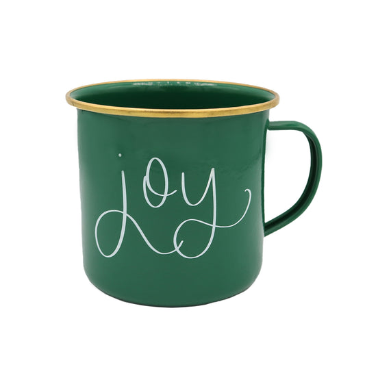 JOY - GREEN CAMPFIRE COFFEE MUG