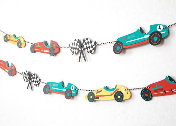 Vintage Race Car - Garland