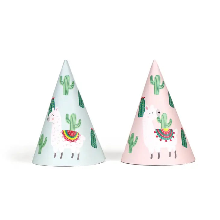 Llama and Cactus - Party Hats, 12 ct