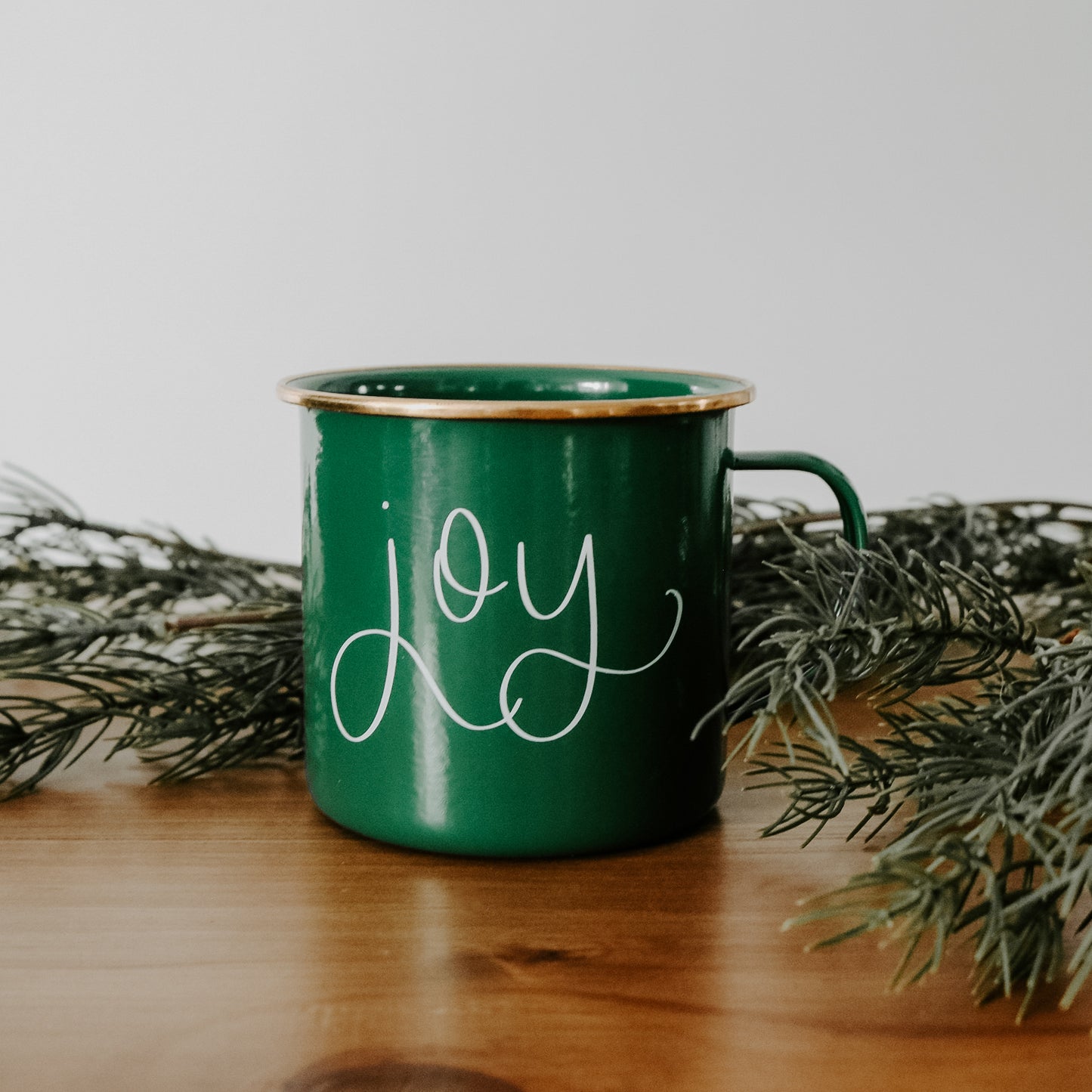 JOY - GREEN CAMPFIRE COFFEE MUG