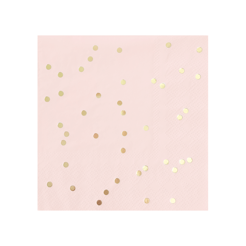 Paper Napkins - Confetti - Blush & Gold