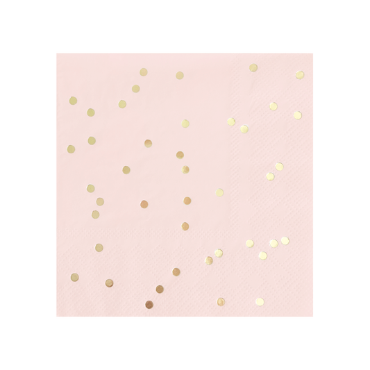 Paper Napkins - Confetti - Blush & Gold