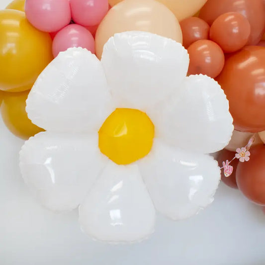 Small Daisy Flower Foil Balloon (18 Inches)