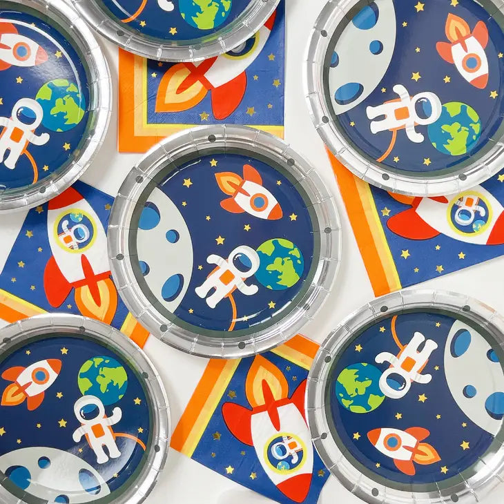 Space Party Plates, 12 ct