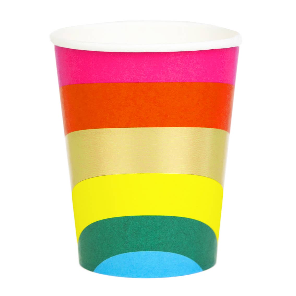 Birthday Brights Rainbow Paper Cups - 12 Pack