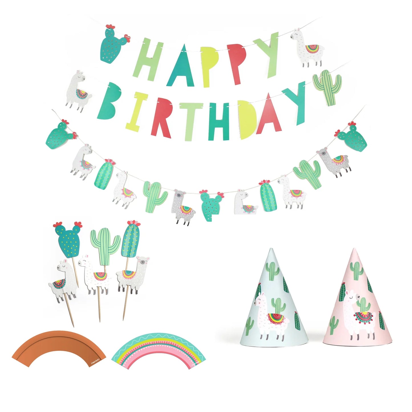 Llama & Cactus - Birthday Party Decoration Kit