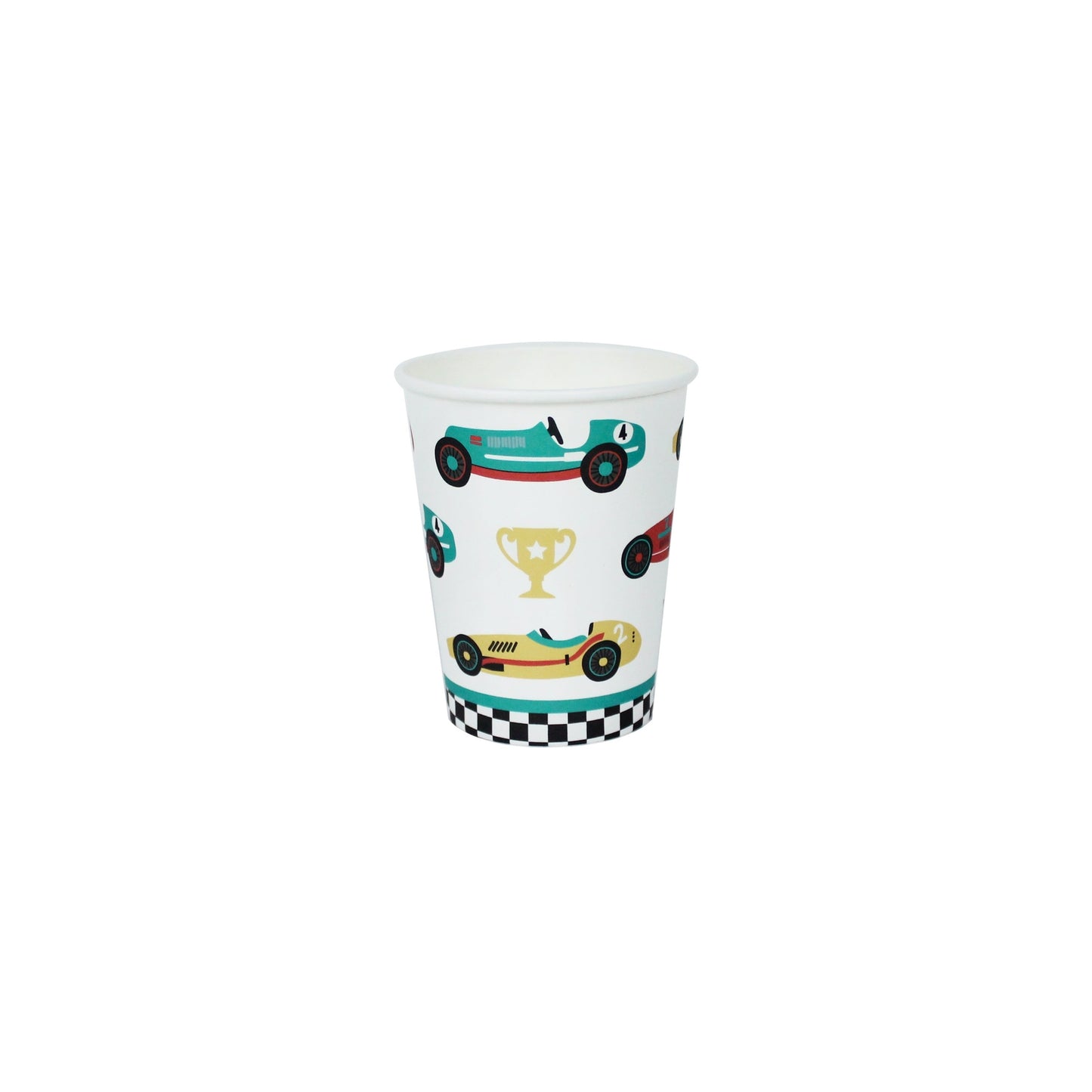 Vintage Race Car Cups, 12 ct