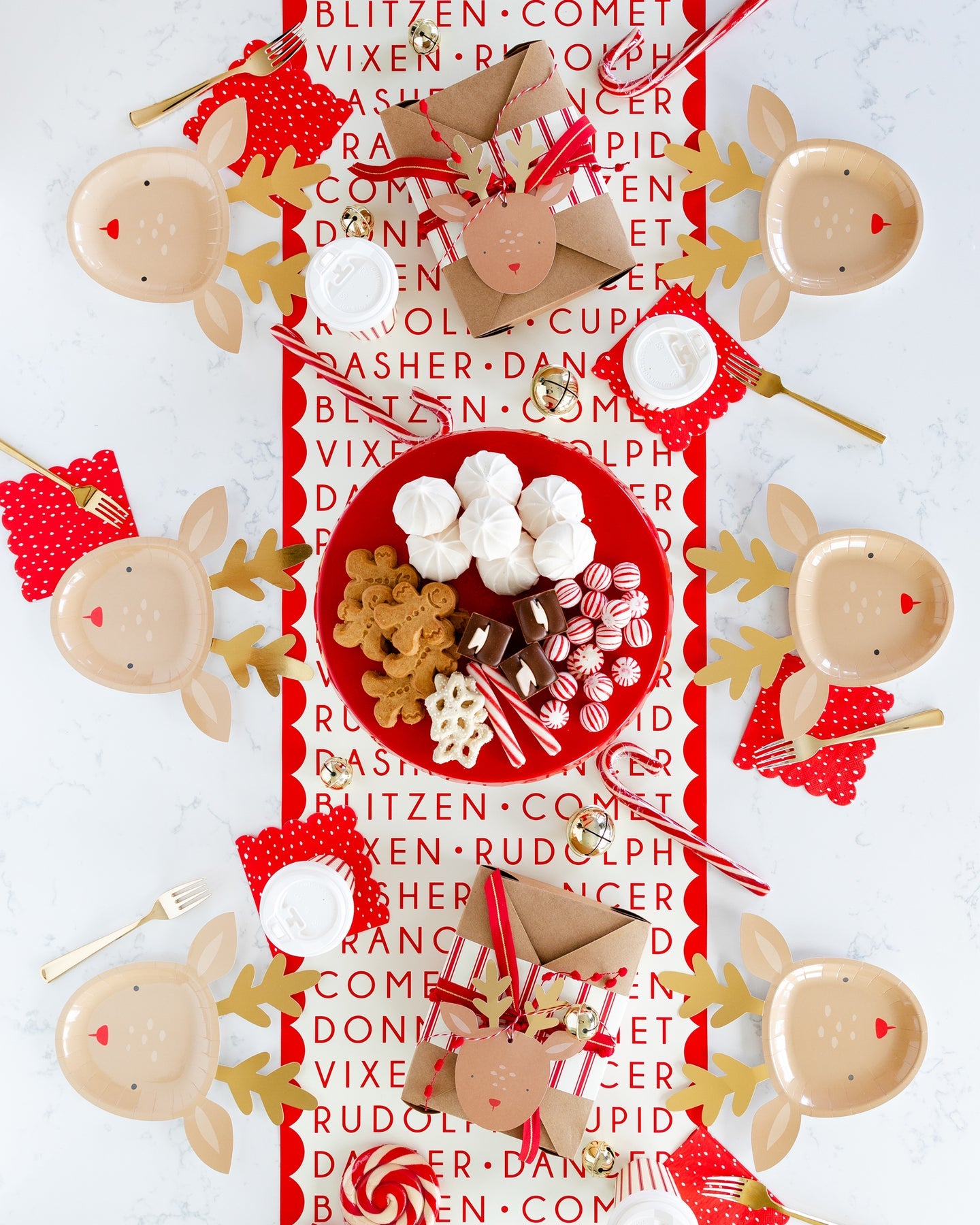 DEAR RUDOLPH REINDEER PLATE