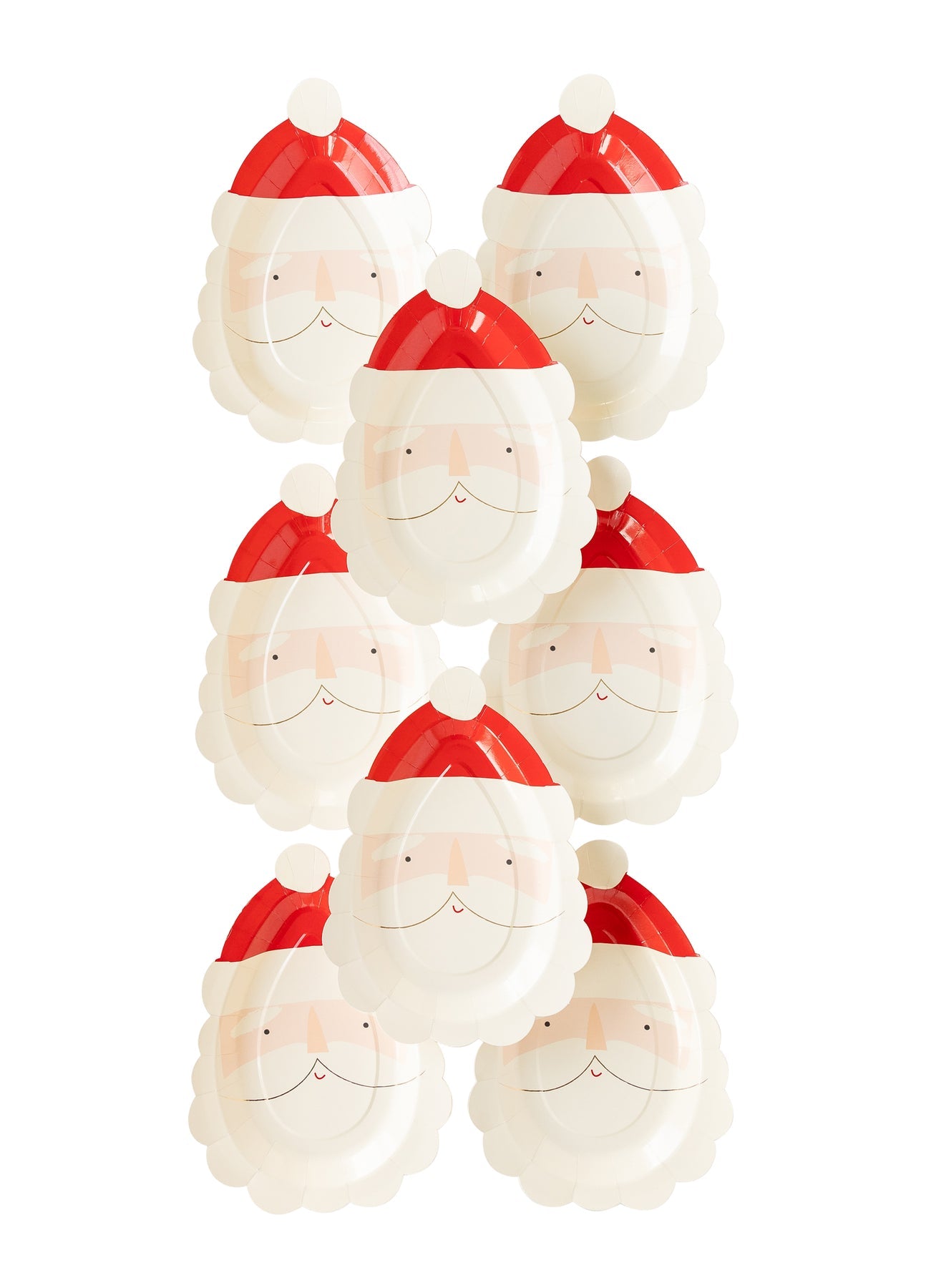 BELIEVE SANTA FACE SHAPED PLATE