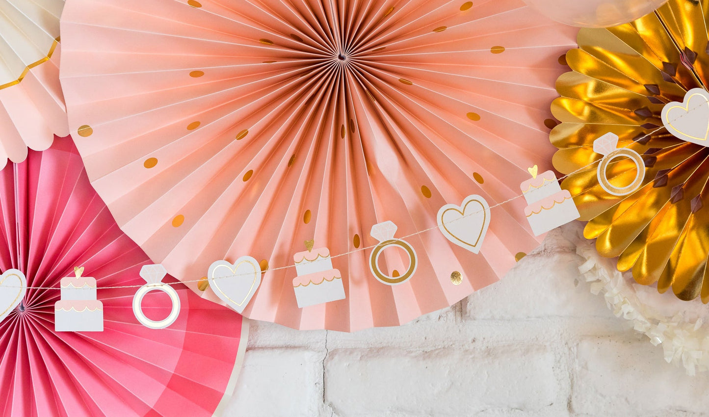 BRIDE TO BE WEDDING ICONS BANNER