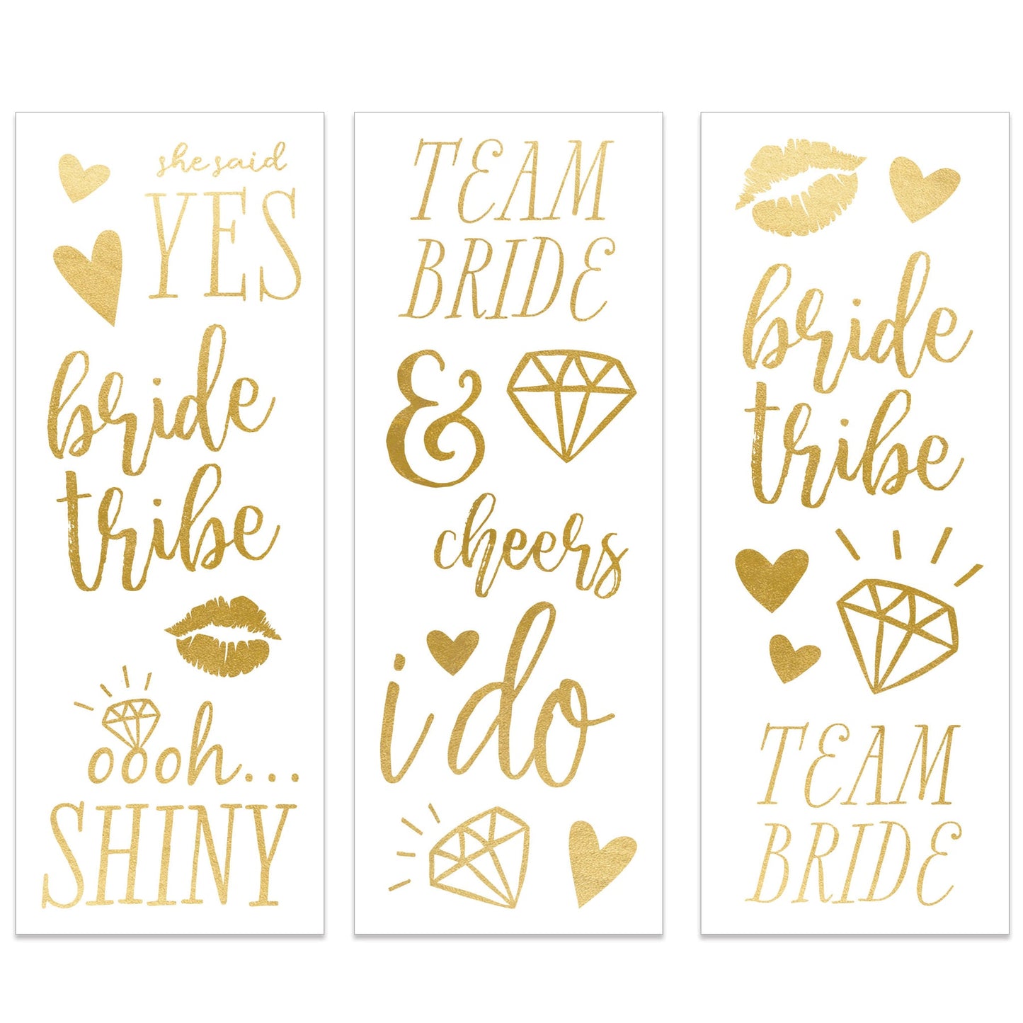 BRIDE TO BE TATTOO SET