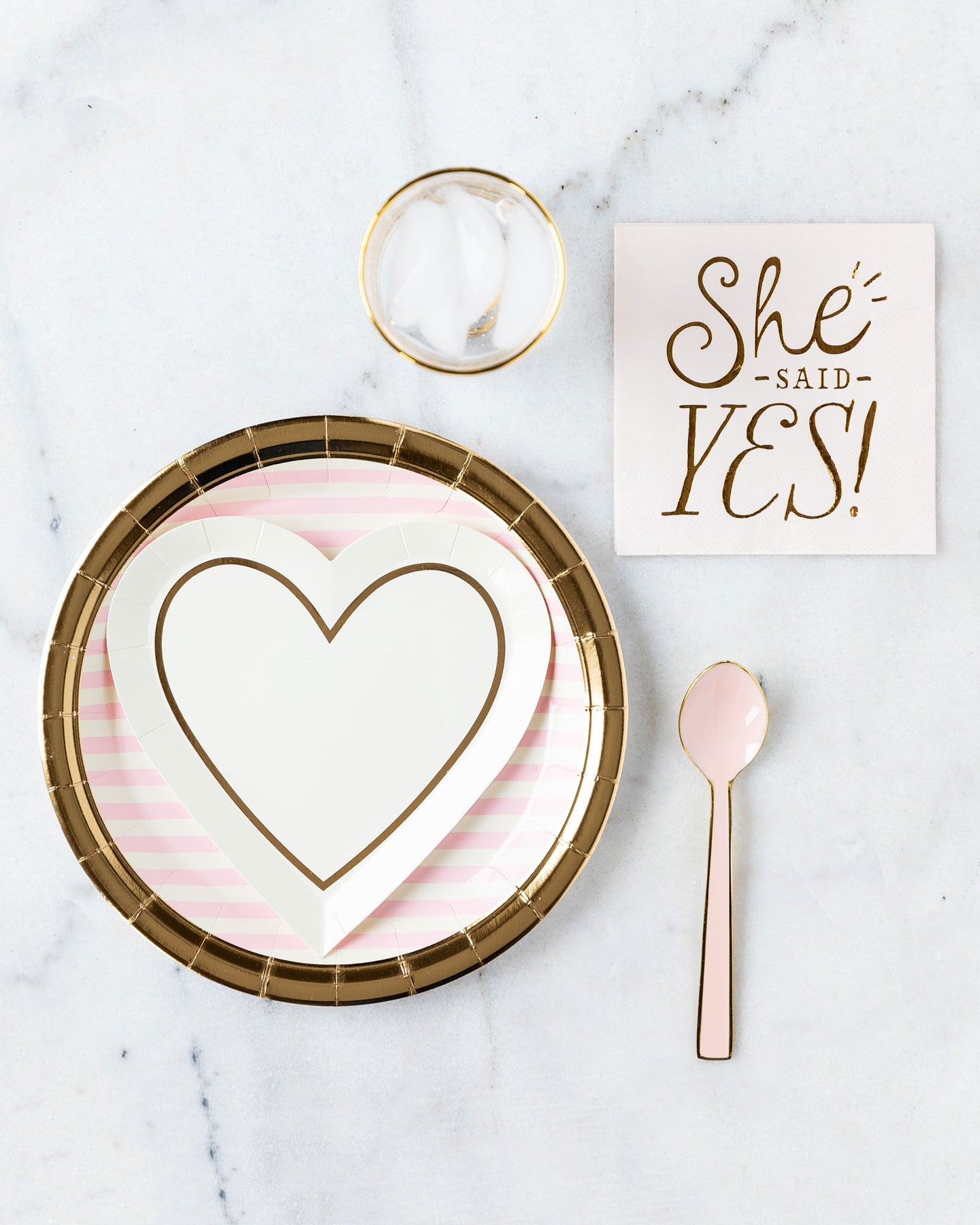 BRIDE TO BE STRIPED 9" PLATES