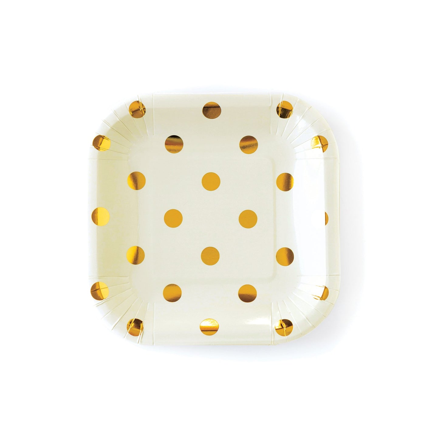 CREAM POLKA DOT PLATES