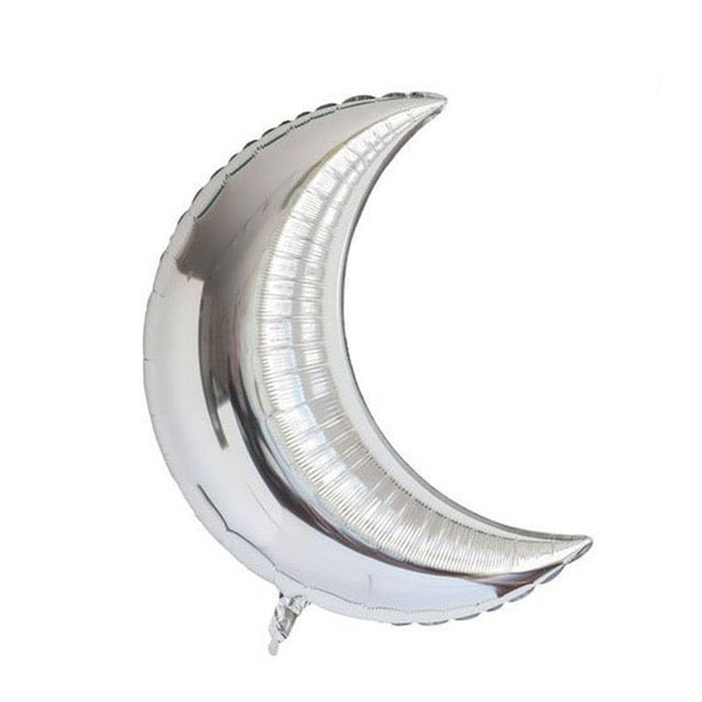 Silver Moon Foil Balloon