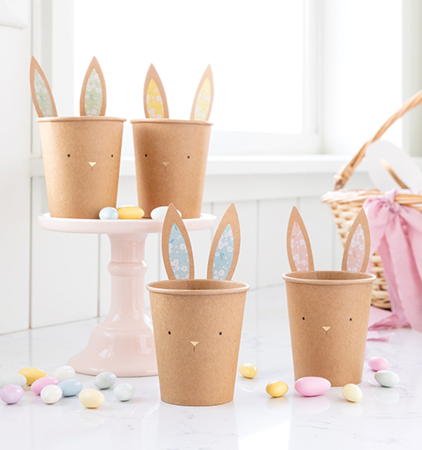 EASTER BUNNY KRAFT CUPS