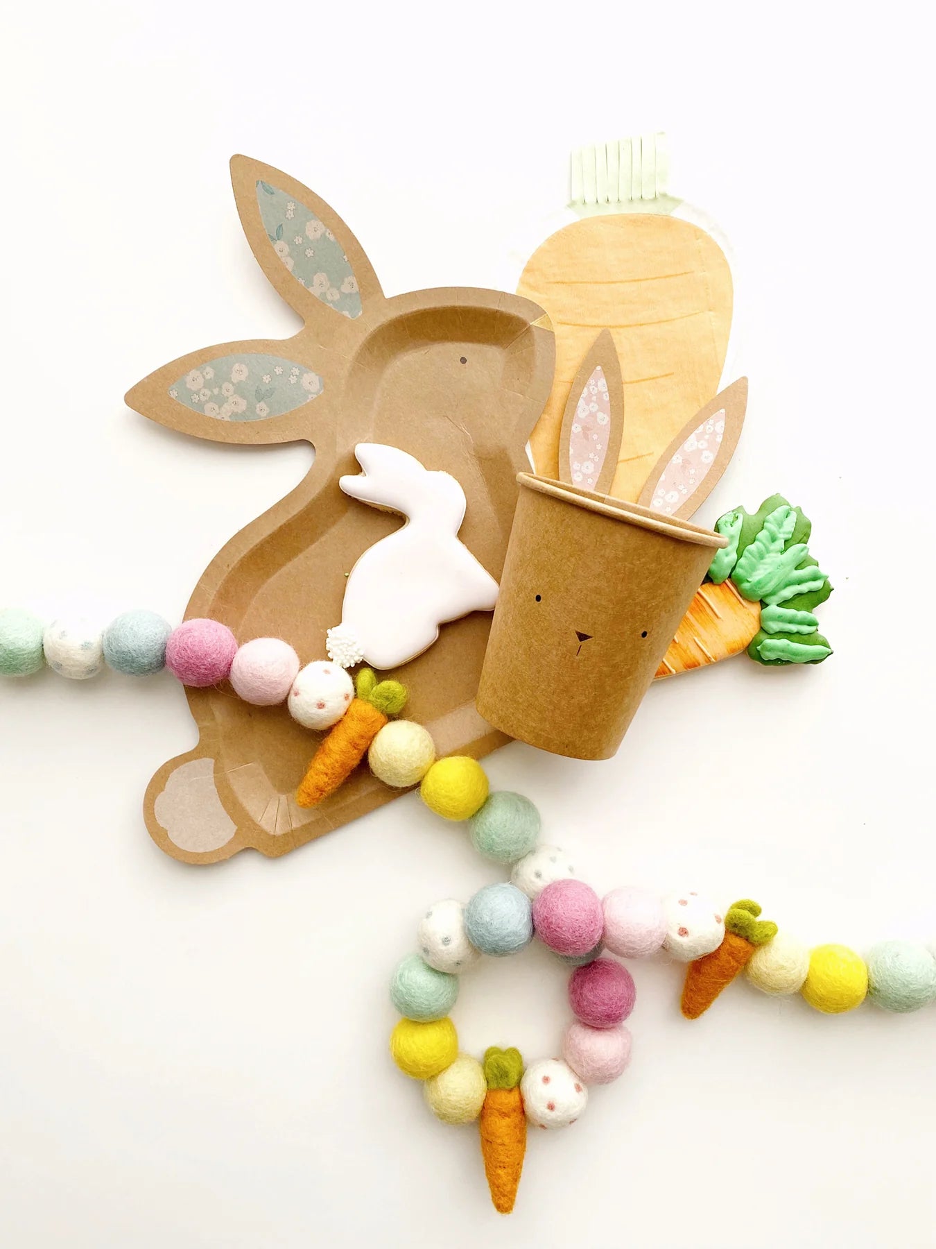 EASTER BUNNY KRAFT CUPS