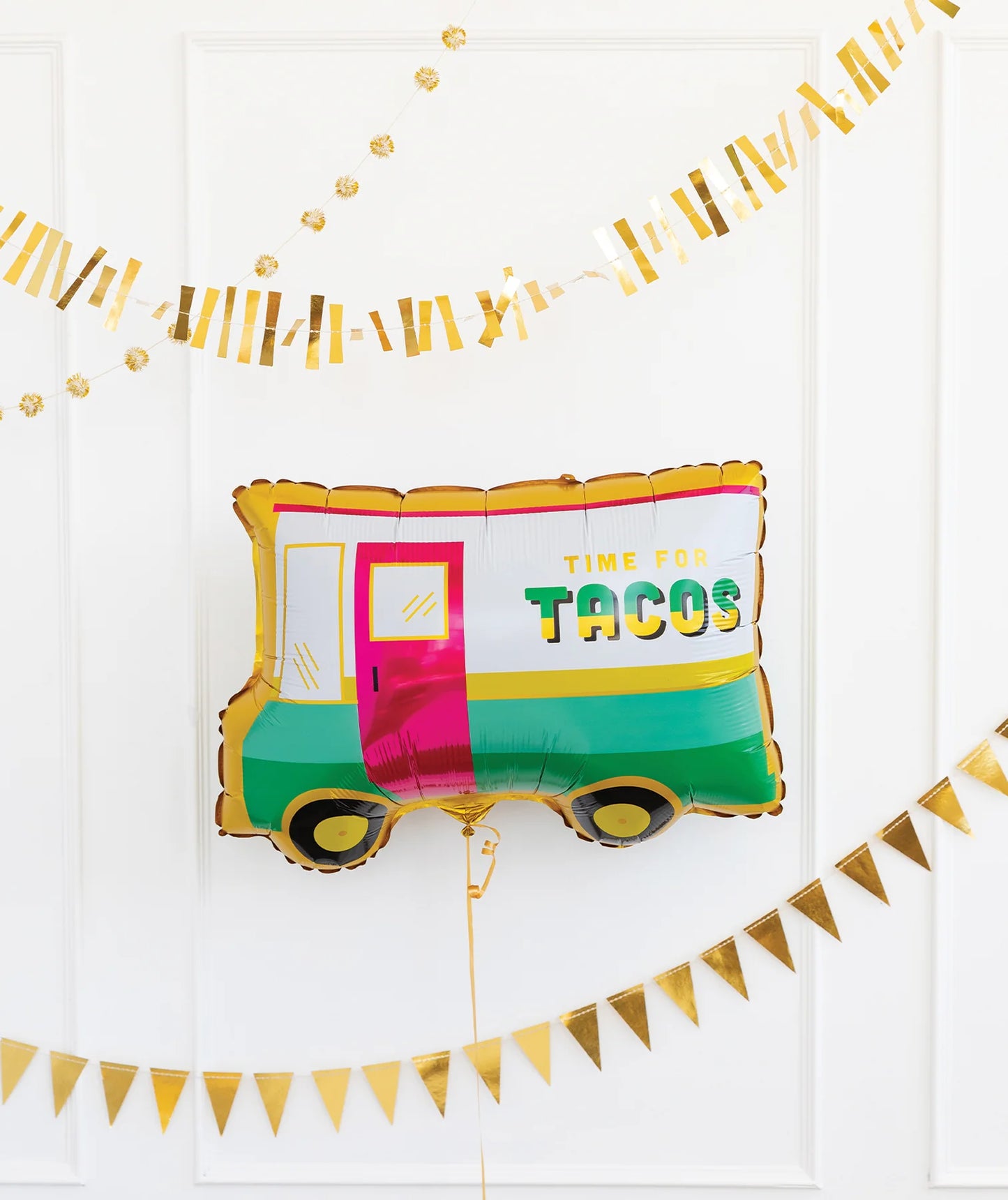 TACO TRUCK SHAPED MYLAR BALLOON