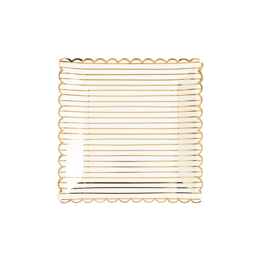 GOLDEN GOLD STRIPES PLATE