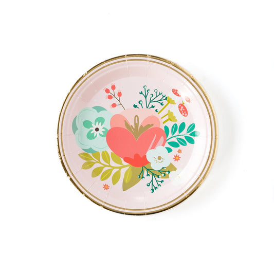 GARDEN PARTY 7" FLORAL PLATES