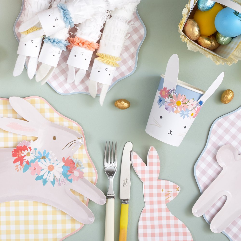 Gingham Bunny Napkins (set of 16)