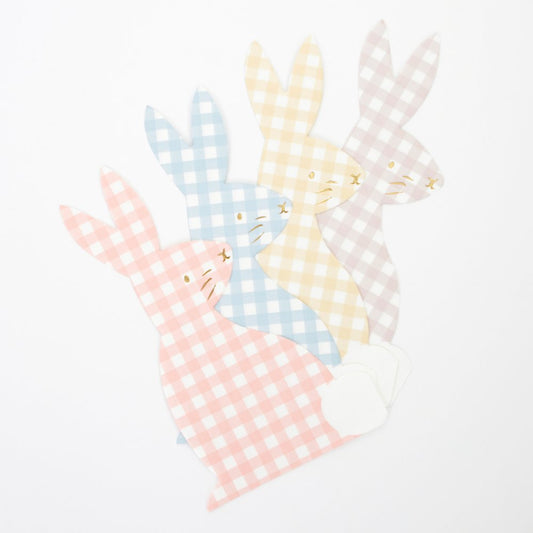 Gingham Bunny Napkins (set of 16)