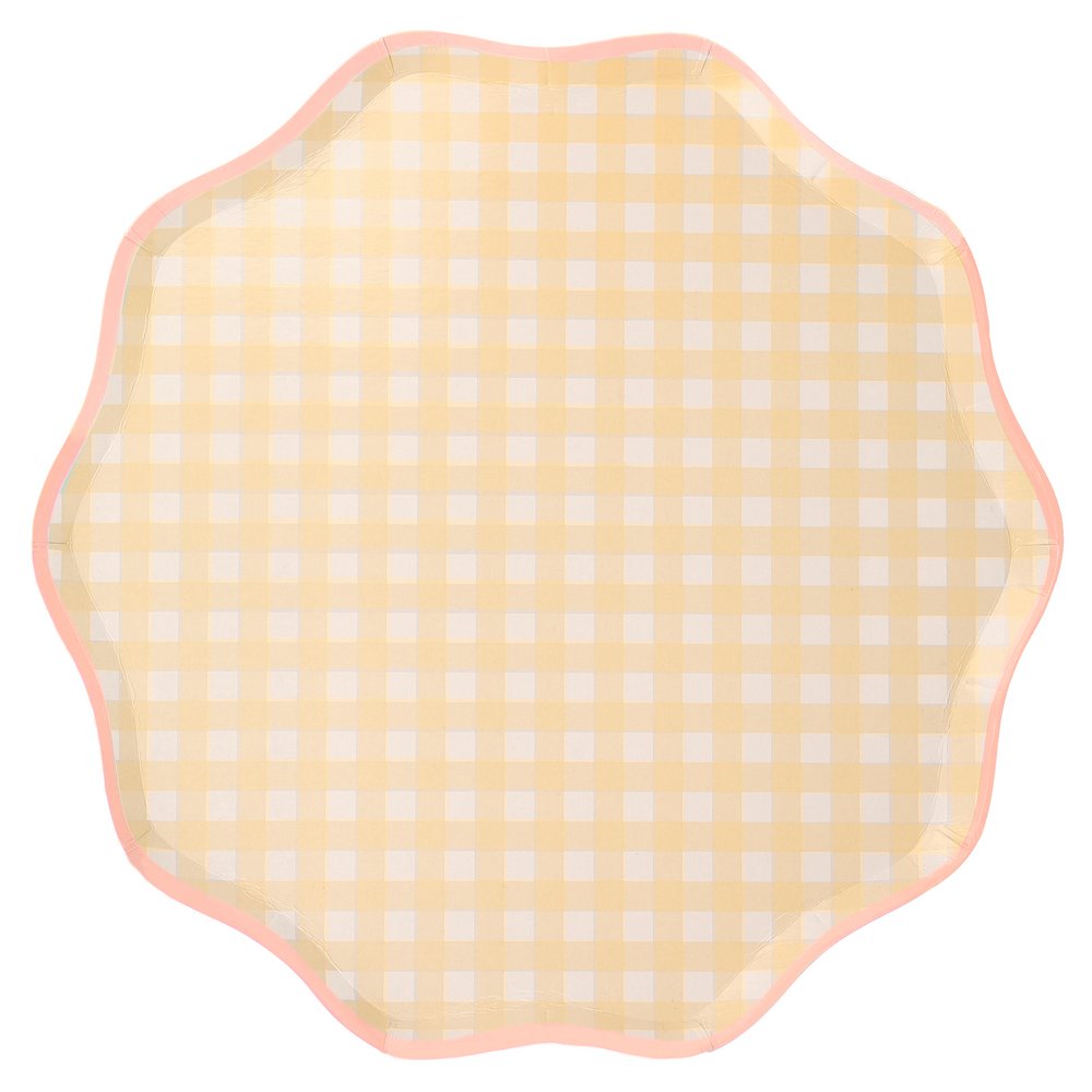 Gingham Dinner Plates (set of 12)