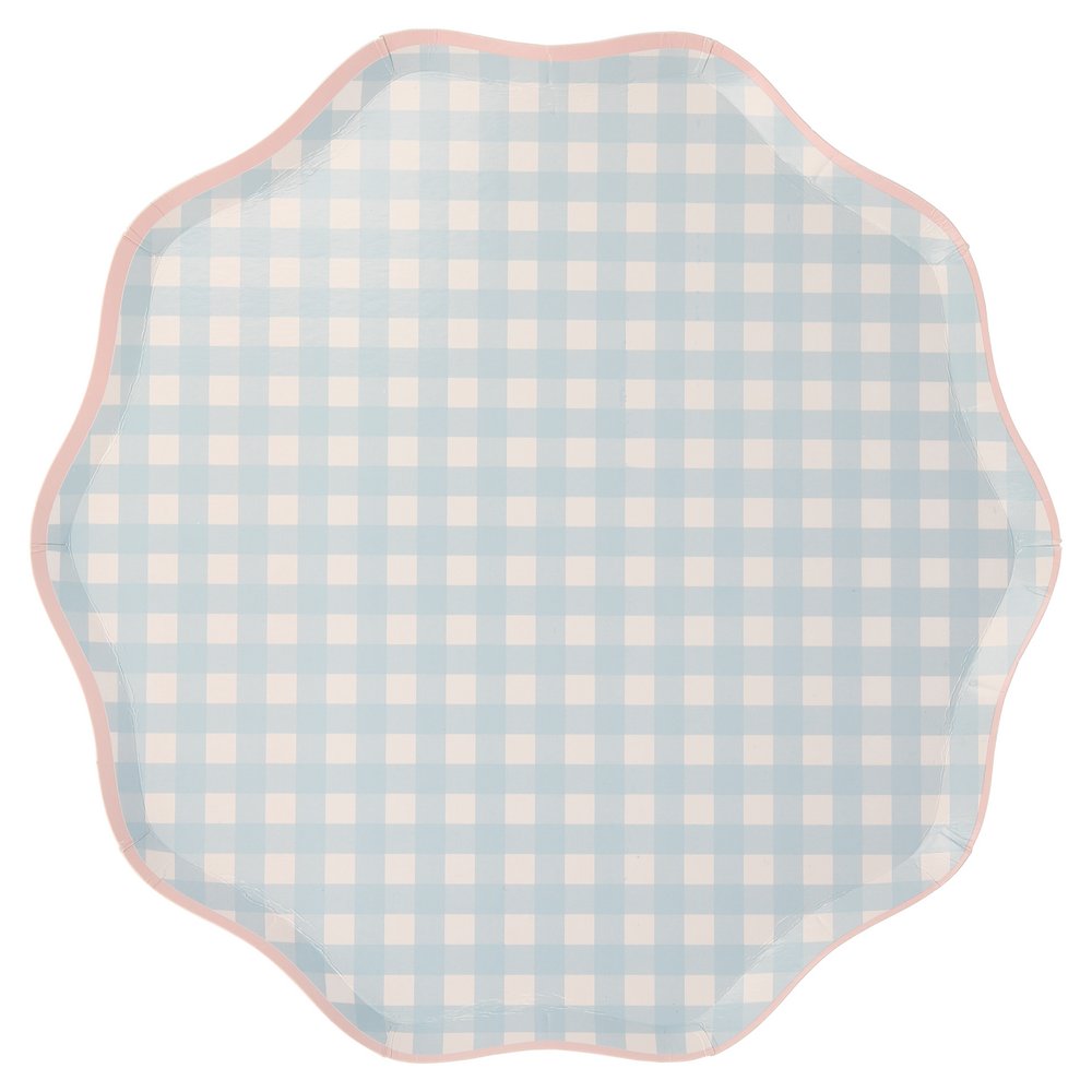 Gingham Dinner Plates (set of 12)