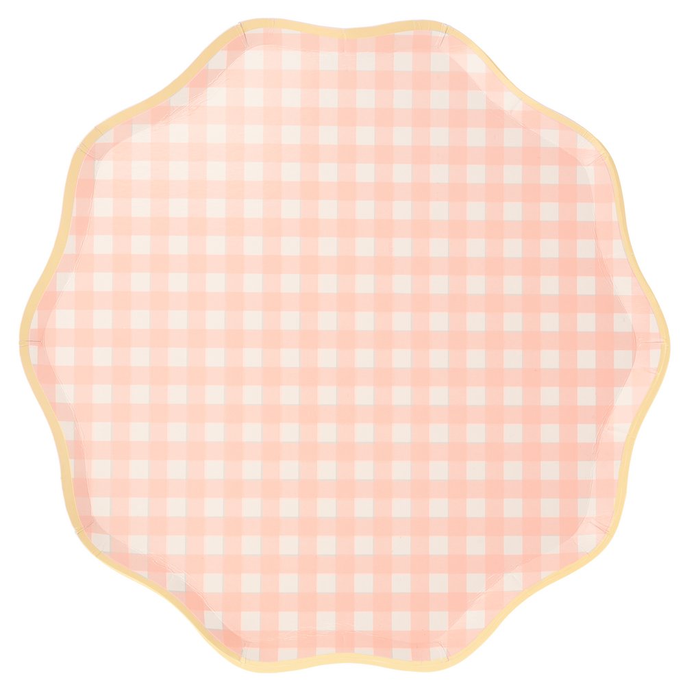 Gingham Dinner Plates (set of 12)