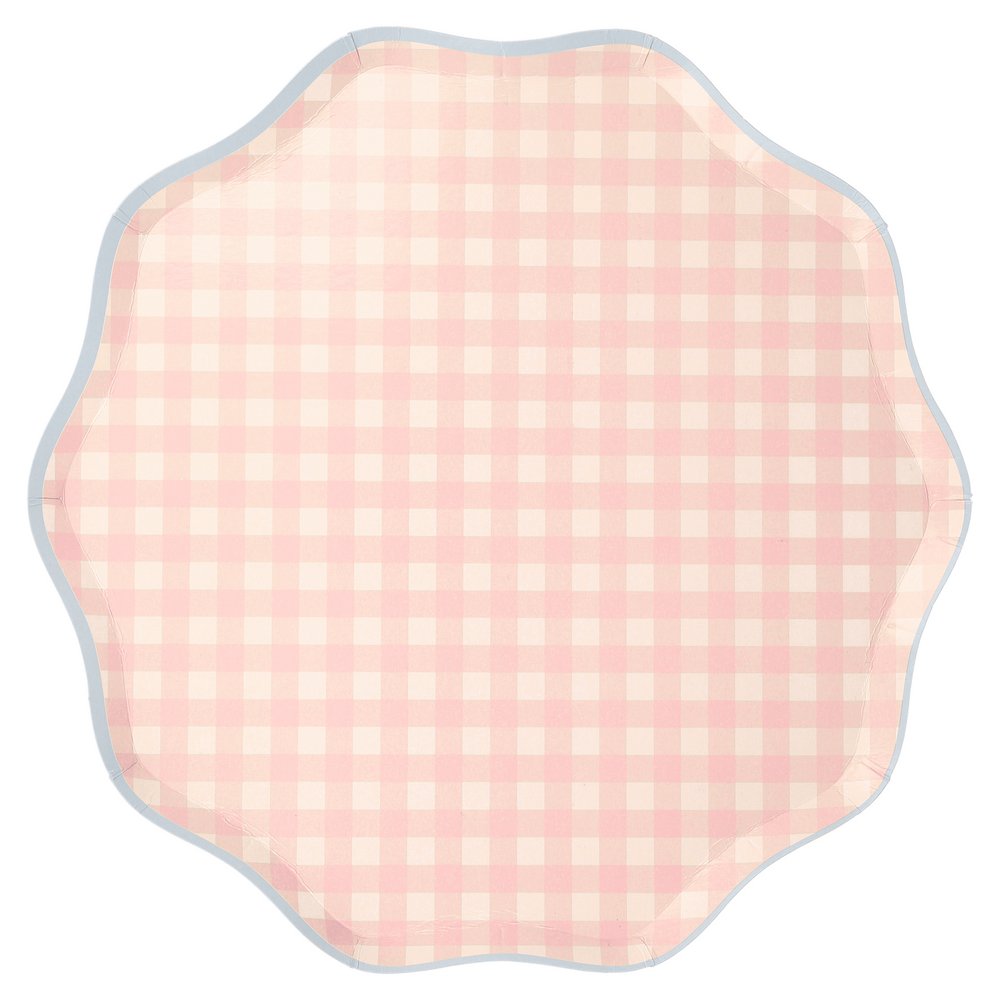 Gingham Dinner Plates (set of 12)