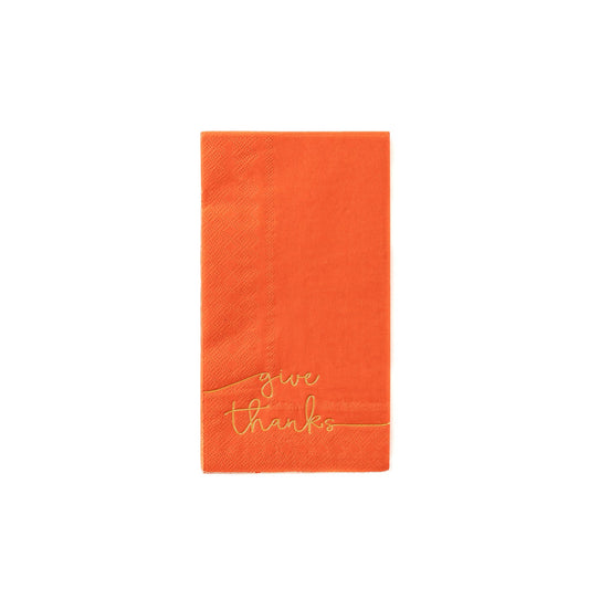 HARVEST GIVE THANKS GUEST TOWEL NAPKINS